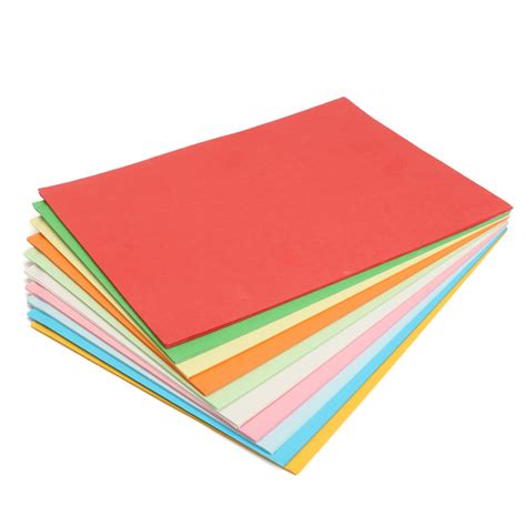 100pcs A4 Multicolor Card Cardboard Paper Diy Craft Handicraft Sale