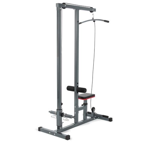 Multi Function Pro Lat Pulldown Machine W Low Row Bar Cable Fitness