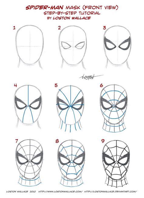 Spider Mans Mask Tutorial By Lostonwallace On Deviantart Spiderman