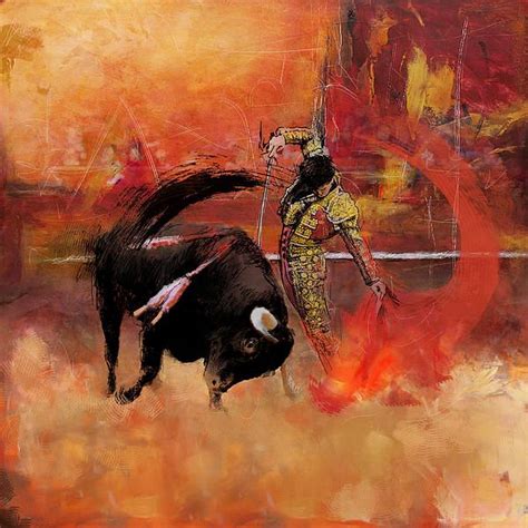 Matador And Bull Oil Painting At Explore