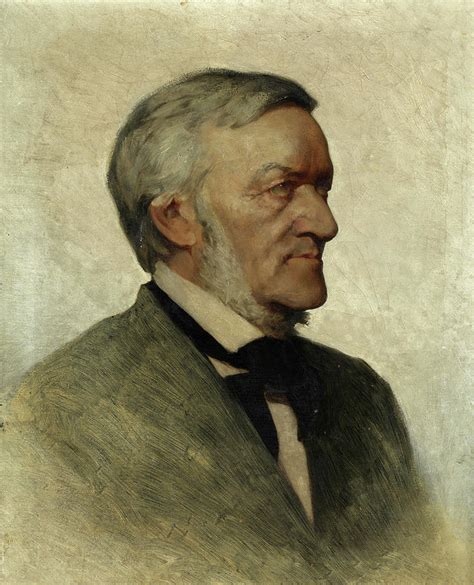 Portrait Of Richard Wagner Painting By German Painter Of The 19th