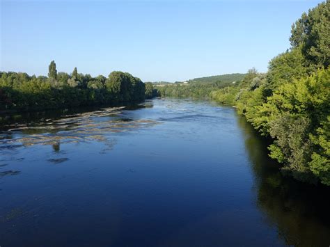 Fluss Dordogne bei Siorac-en-Périgord (22.07.2018 ...