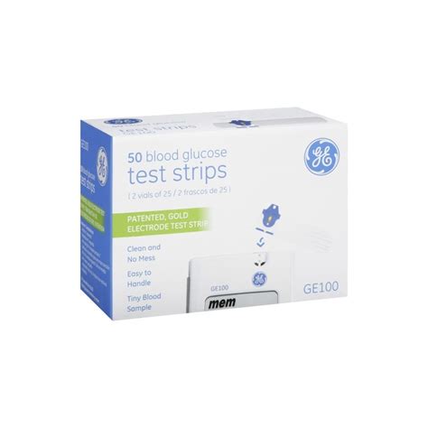 Glucose oxidase (aspergillis niger) 2.5 units, mediators, buffers and stabilizers. GE GE100 Blood Glucose Test Strips 50 Count