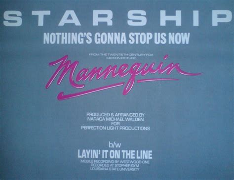Поделиться starship — nothing's gonna stop us now. Starship Nothing's Gonna Stop Us Now Maxi-single ...