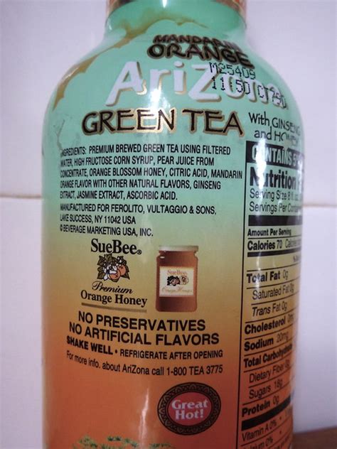 Arizona Green Tea With Ginseng And Honey By