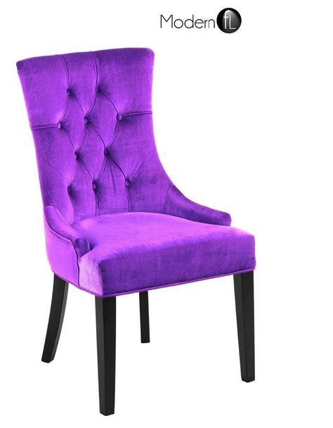 New Purple Velvet Regal Dining Chair Premium Purple Dining Chair