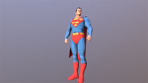 Superman Alex Ross 3d Model By Joshuaearleart 23b286f Sketchfab