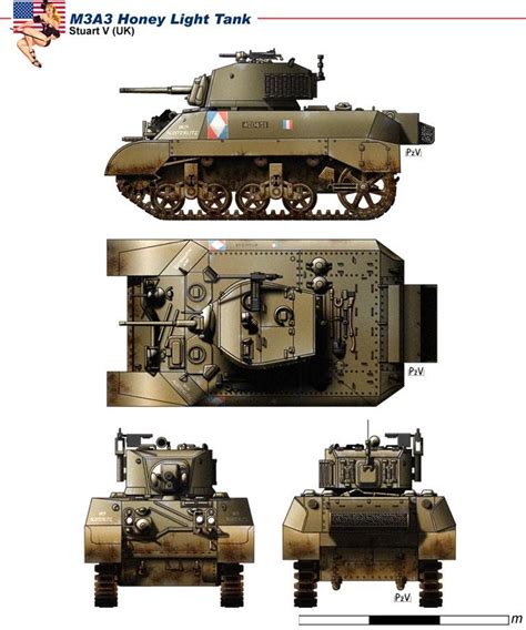 M3a3 Light Tank Stuart Army Vehicles Armored Vehicles American