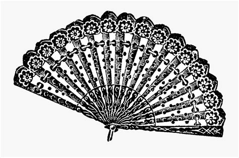 Fan Clipart Black And White