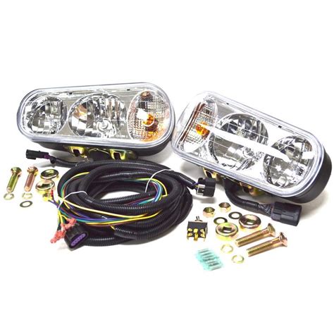 Universal Halogen Snow Plow Lights Kit Fits Boss Western Meyer Blizzard Curtis For More