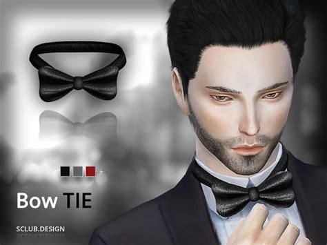 Sims 4 Ccs The Best Bow Tie By S Club Sims 4 Sims Sims 4 Custom
