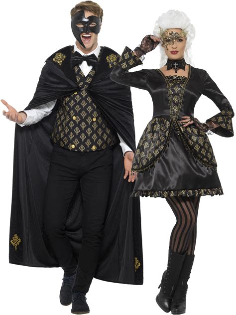 Open front (could not be closed). Adult Deluxe Masquerade Costume Mens Ladies Venezia ...
