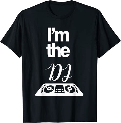 I M The DJ Design Clubbing Disc Jockey Turntable T Shirt Amazon De Fashion