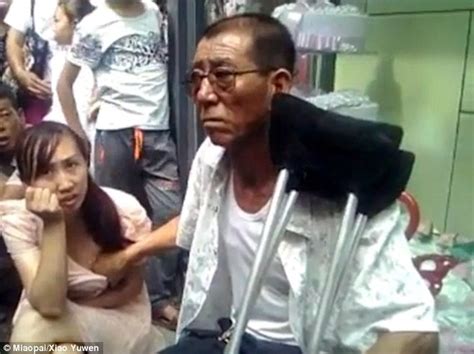 Chinese Man Shown Telling A Woman S Fortune By Touching Her Breast Daily Mail Online