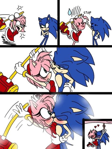 Gotcha In 2022 Sonic Funny Sonic And Amy Sonic Fan Art
