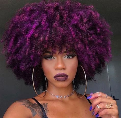 Pinterest Trvpin ♡ With Images Purple Natural Hair