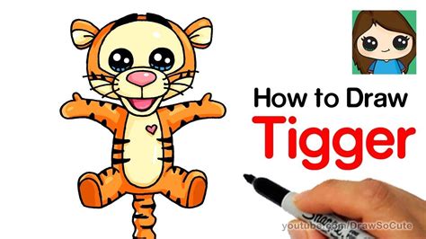 How To Draw Tigger Easy Winnie The Pooh How To Draw Tigger Winnie