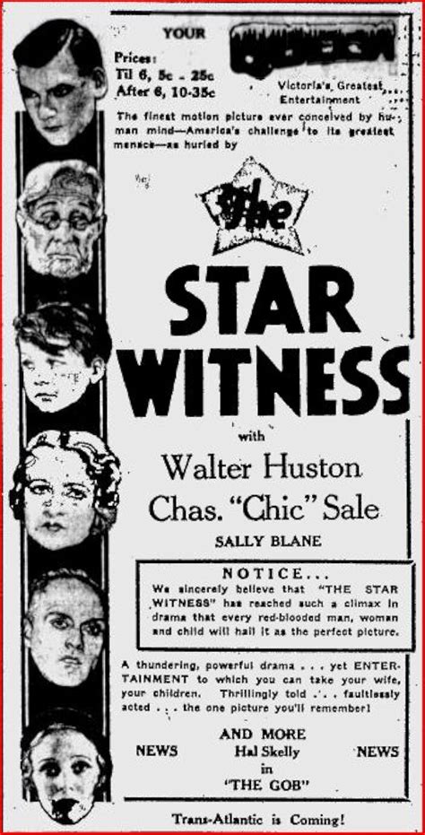The Star Witness 1931