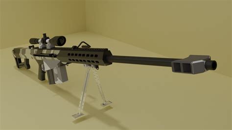 Sniper Gun 3d Model Cgtrader