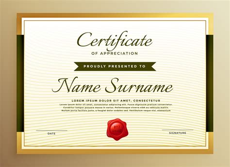 Certificate Of Appreciation Templates