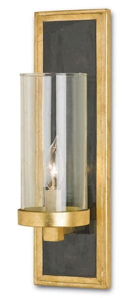 Currey And Company Birdwood Gold And Black Wall Sconce