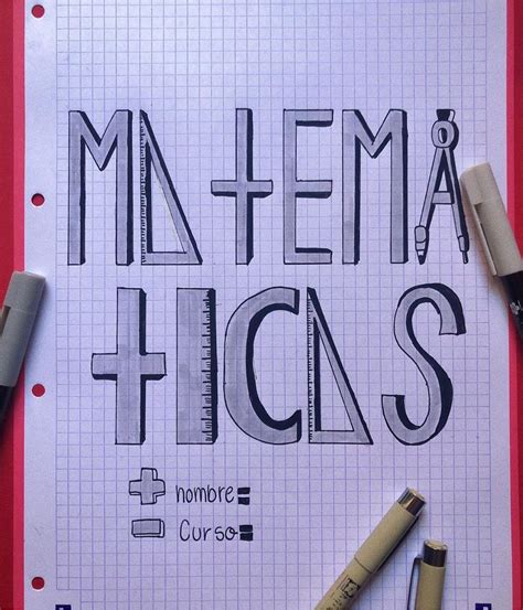 18 Portadas Para Matematicas Aesthetic Tips Macas