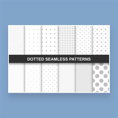 Set Of Dotted Seamless Patterns Masterbundles