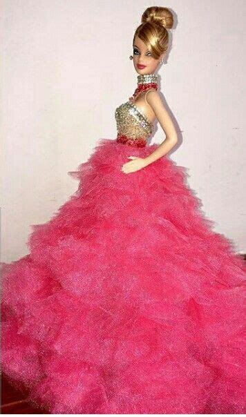 Pink Gown For Barbie Barbie Gowns Barbie Dress Fashion Barbie Dress
