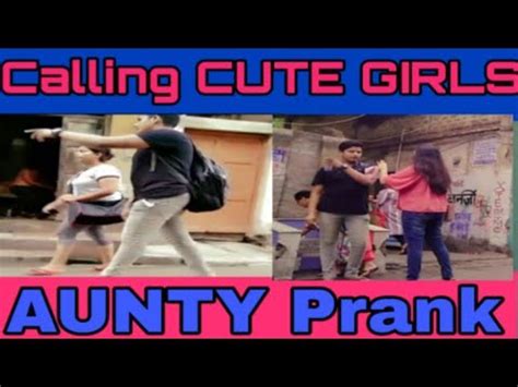 Calling Cute Girls AUNTY PRANK FUNNY PRANK YouTube