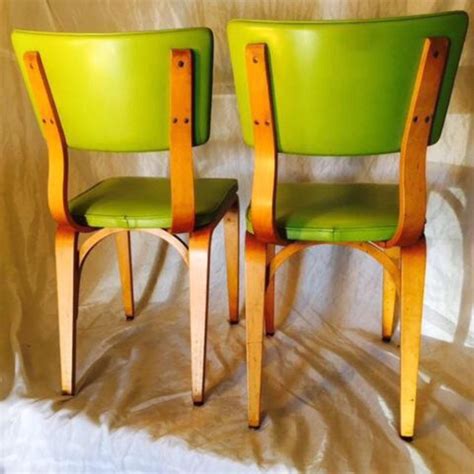 The edington modern dining chair is a perfect collection of curvilinear lines and soft velvet upholstery to stimulate the eye of it's beholder. Lime Green Upholstered Thonet Dining Chairs - a Pair ...