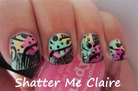 Shatter Me Claire Picture Polish Abstract Nails
