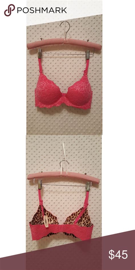 Victoria S Secret Very Sexy Pushup Bra 34d Push Up Bra Hot Pink Floral Push Up