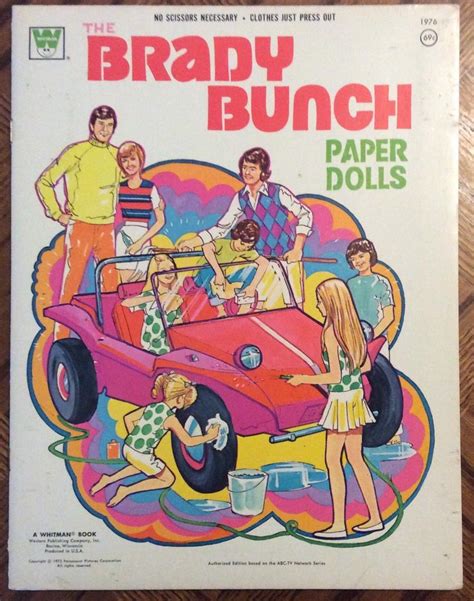 Paper Dolls The Brady Bunch Paper Dolls 1973 Whitman Book 1891222948