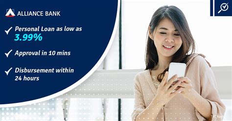 Stay home, stay safe, bank online. Alliance Bank Personal Loan 10 Minutes Fast Online Application