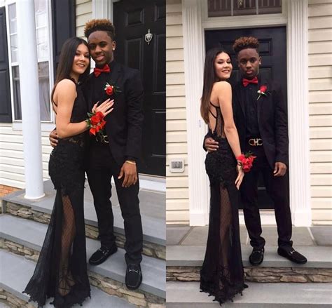 Image Result For Black Dress Prom Couple Prom Couples Prom Dresses
