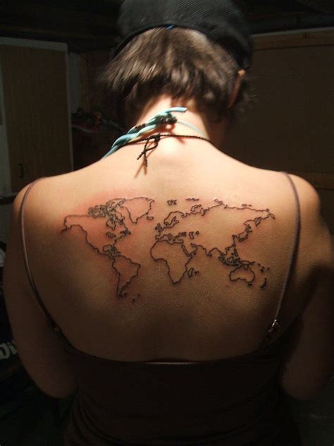 Mapa Del Mundo Tatuajes Para Mujeres Tatuaje Mapamundi Tatuajes Mujeres Y Tatuaje Mundo