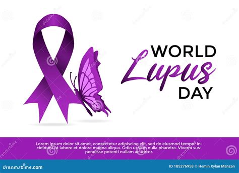 World Lupus Day Celebration Stock Vector Illustration Of Inflammation