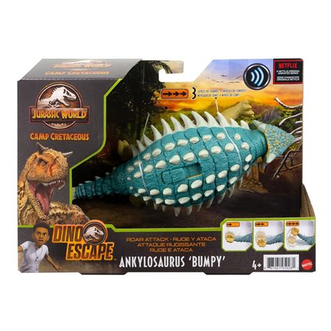 Buy Jurassic World Camp Cretaceous Roar Attack Ankylosaurus Bumpy