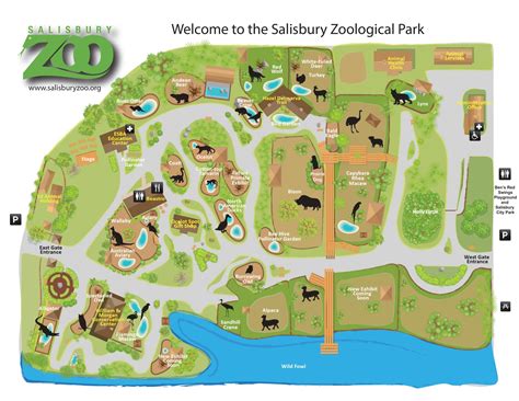 Map Salisbury Maryland Zoo Free Admission Park