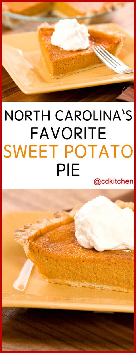North Carolinas Favorite Sweet Potato Pie Recipe