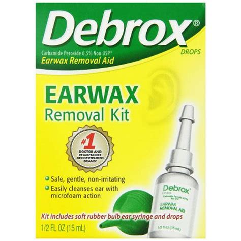 Debrox Ear Wax Remover Kit 05 Oz Drops Each
