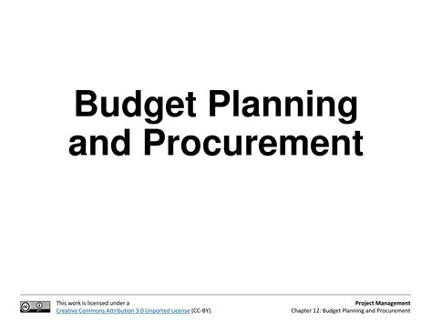 Ppt Budget Planning And Procurement Powerpoint Presentation Free