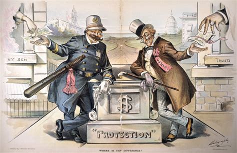 Political Corruption 1894nan 1894 Cartoon By Louis Dalrymple Equating