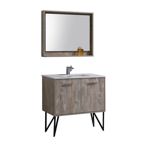 Import quality medicine cabinets supplied by experienced manufacturers at global sources. Bosco 36" Modern Bathroom Vanity and Matching Mirror