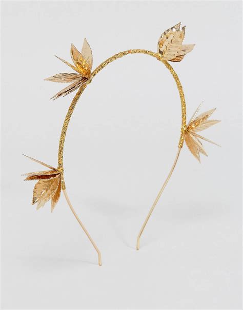 Asos Floral Leaf Headband Asos Leaves Headband Gold Bracelet