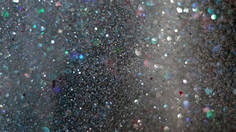 Realistic Glitter Exploding On Black Background Stock Image Image Of