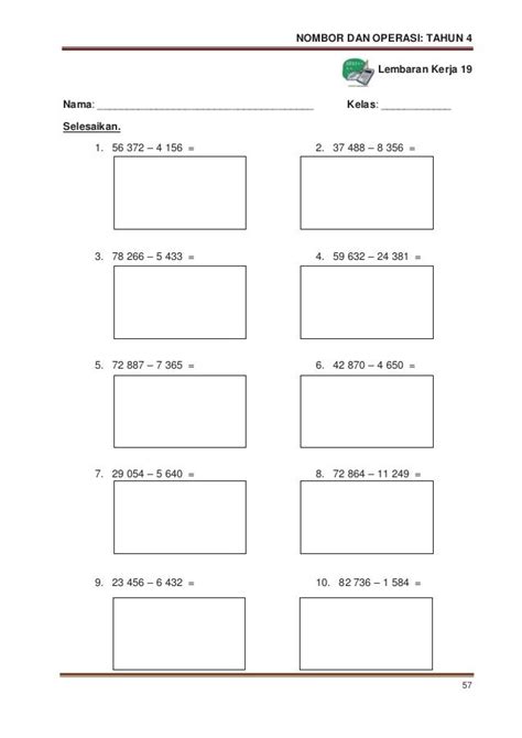 Matematik Tahun 4 Bahagi  Riset