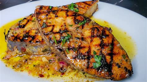So Good Easy And Tasty Pan Grilled Fish Steak Recipe In The Best Sauce