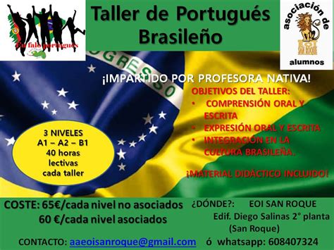 Taller De PortuguÉs BrasileÑo 2017 2018 Escuela Oficial De Idiomas
