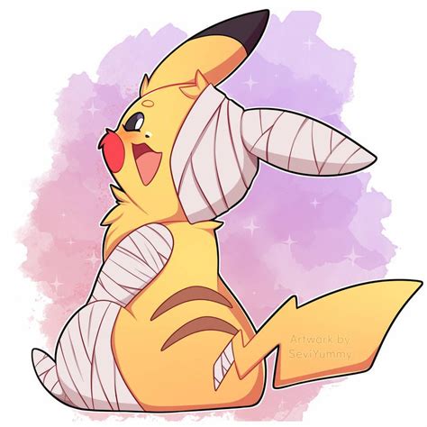 Commission Mummy Pikachu By Seviyummy On Deviantart Pokemon Sketch